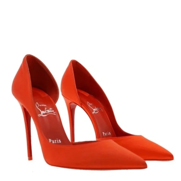Christian Louboutin Pumps Iriza 100 Satin Size 40 New In Box - Picture 6 of 9